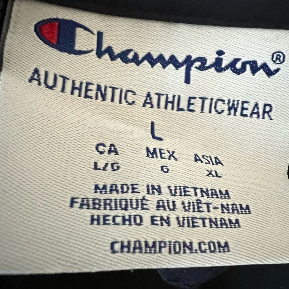 Unisex NWT CHAMPION Stadium Gear Navy Blue Performance Jacket Sz L - Picture 7 of 11